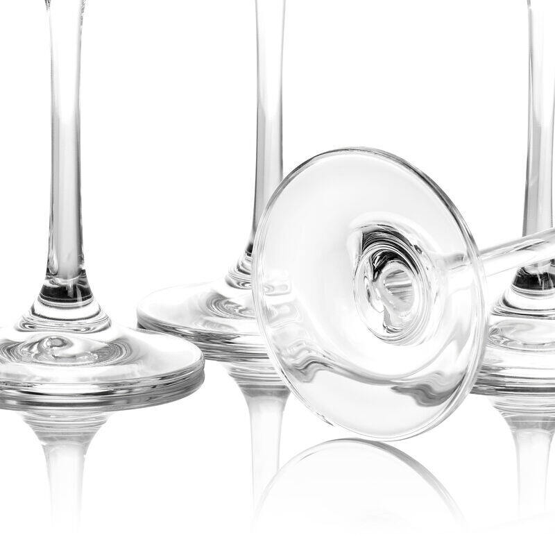 Martha Stewart Vivica 14 OZ Stemmed 4 Pack White Wine Glass Set