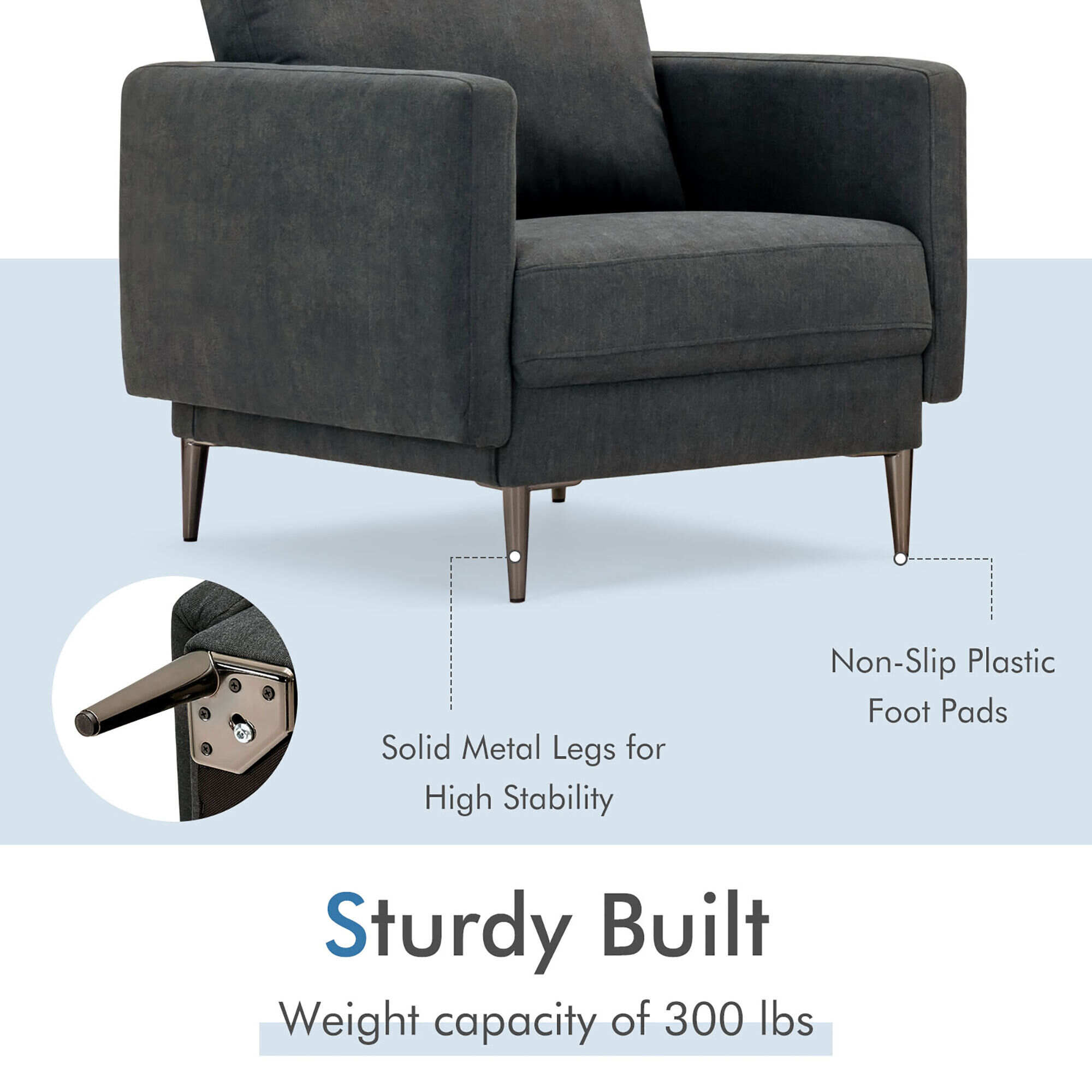 High weight 2025 capacity accent chairs