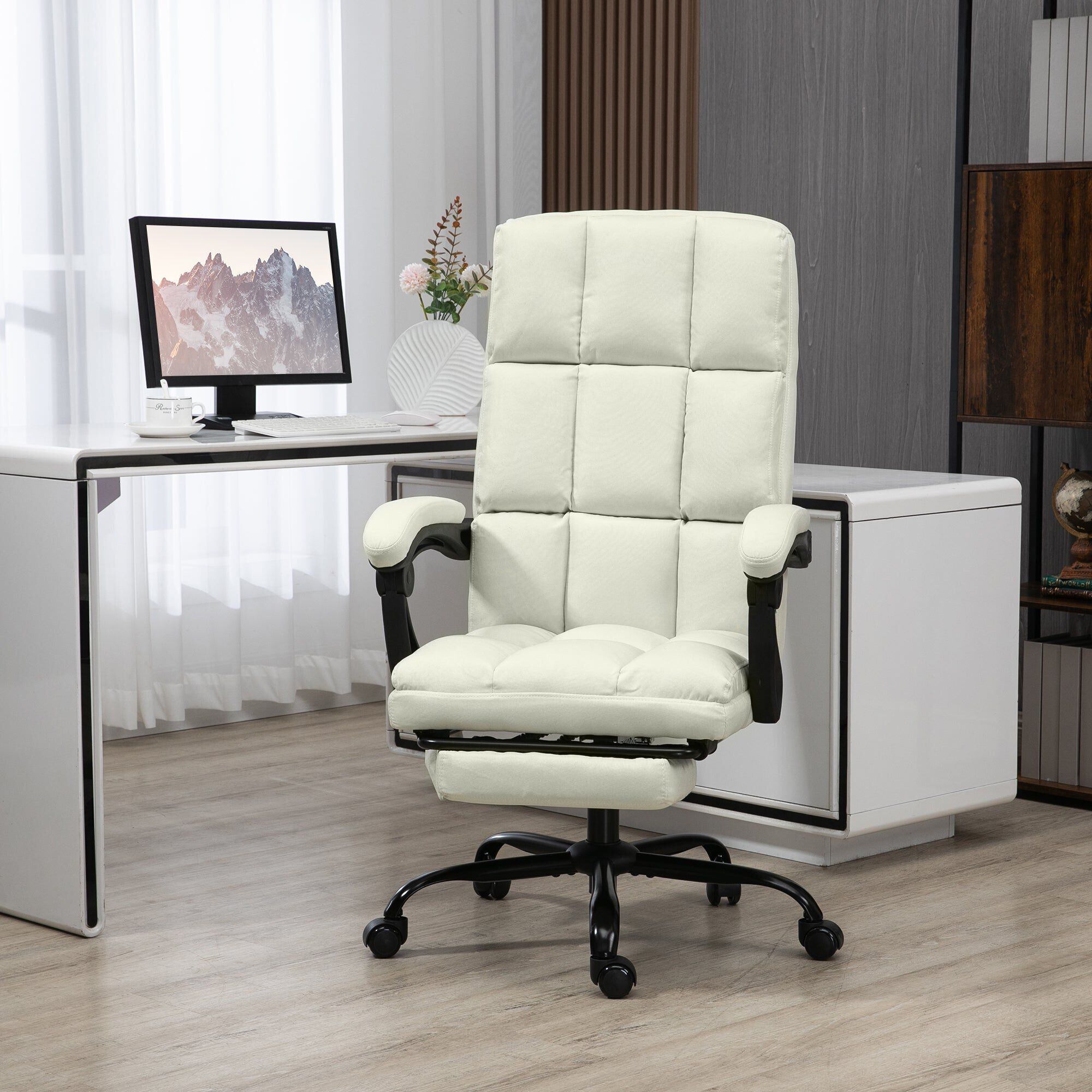 White massage office chair sales