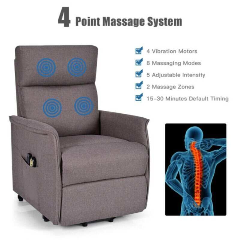 Power Lift Massage Recliner Chair for Elderly with Heavy Padded