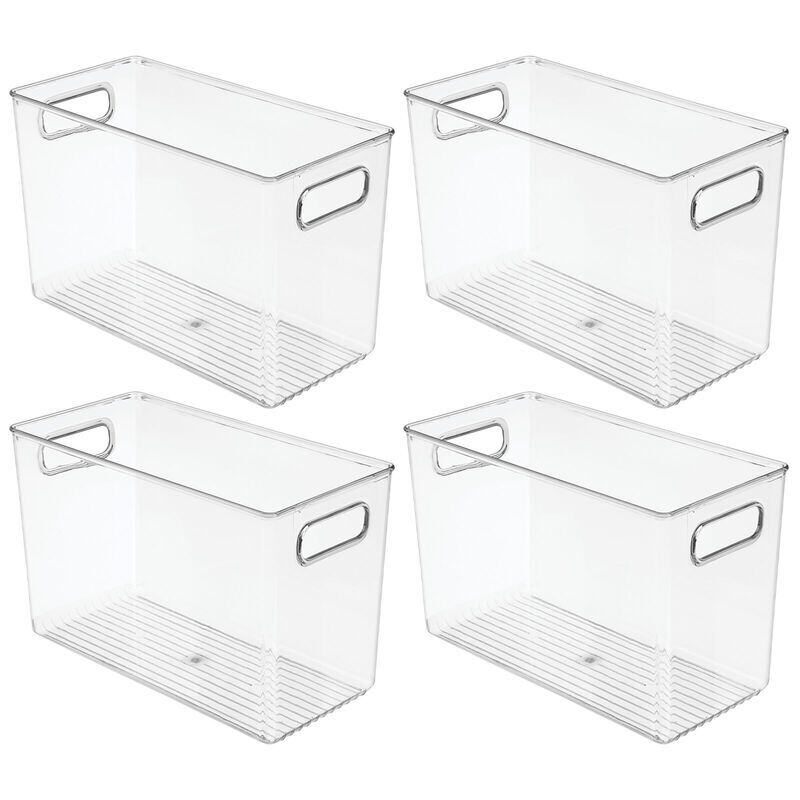 Plastic Kitchen Storage Organizer Container Bins for Pantry