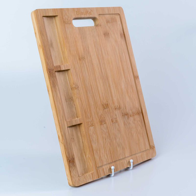 Bamboo 4 Piece Cutting Board Set | 1 Extra Large & Thick Board Comes with with Juice Groove, and 3 Piece Cutting Board Set