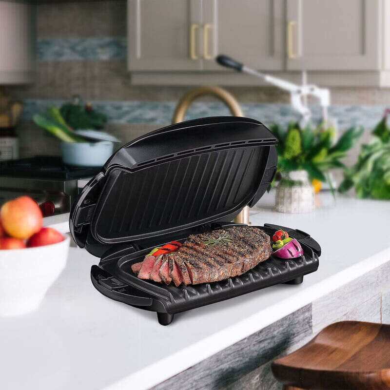 George Foreman 5 Serving Removable Plate and Panini Grill in Red