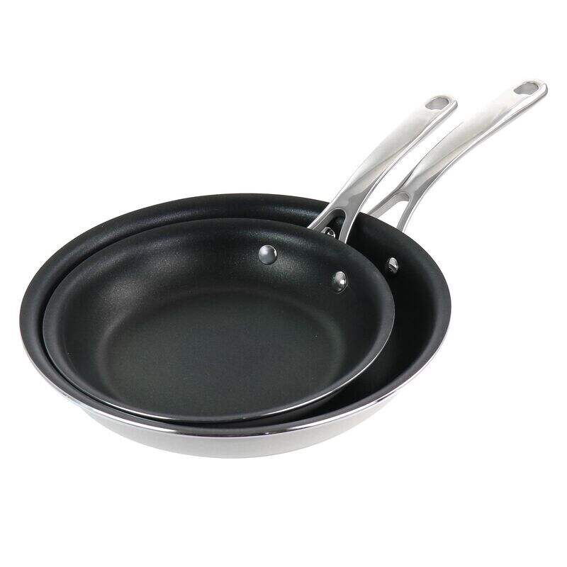 Martha Stewart Lockton Premium Nonstick 10 Piece Enamel Heavy Gauge  Aluminum Pots and Pans Cookware Set - Grey