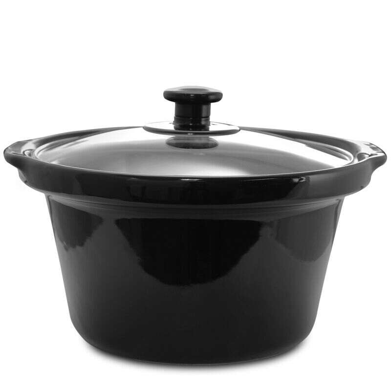 MegaChef Triple 2.5 Quart Slow Cooker and Buffet Server in Brushed