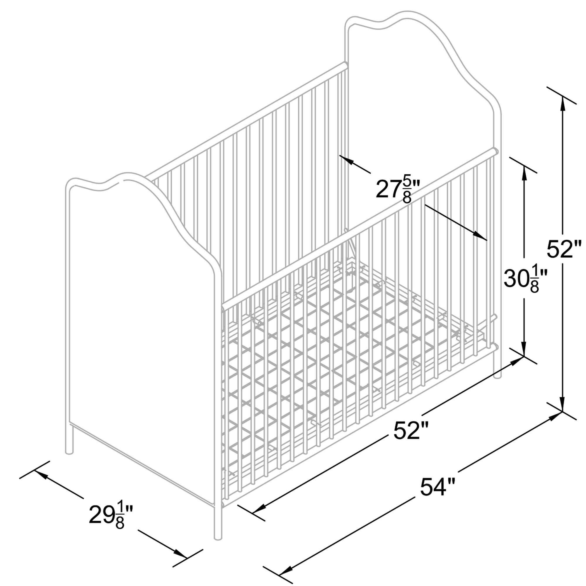 Piper 2 in 1 convertible crib gold outlet