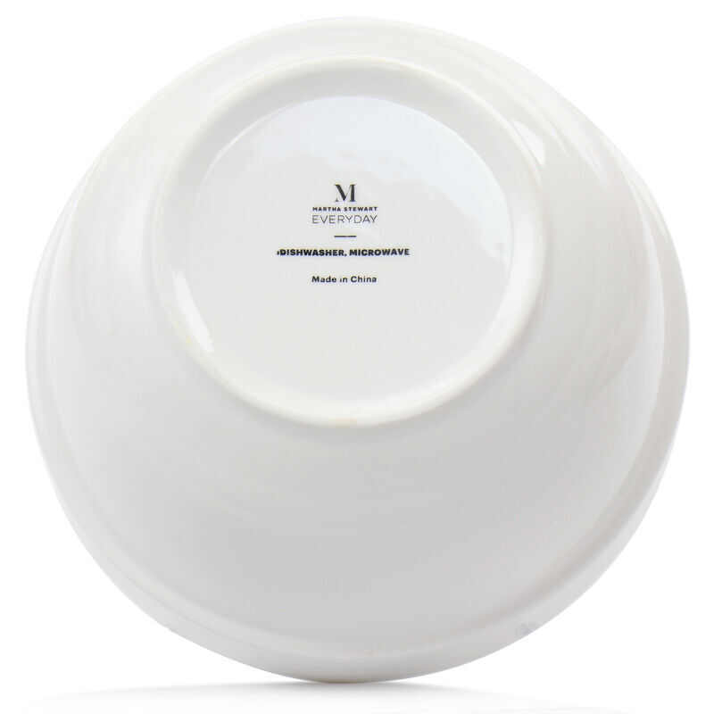 Martha Stewart Everyday Small 3 Piece Ceramic Bowl Set In White