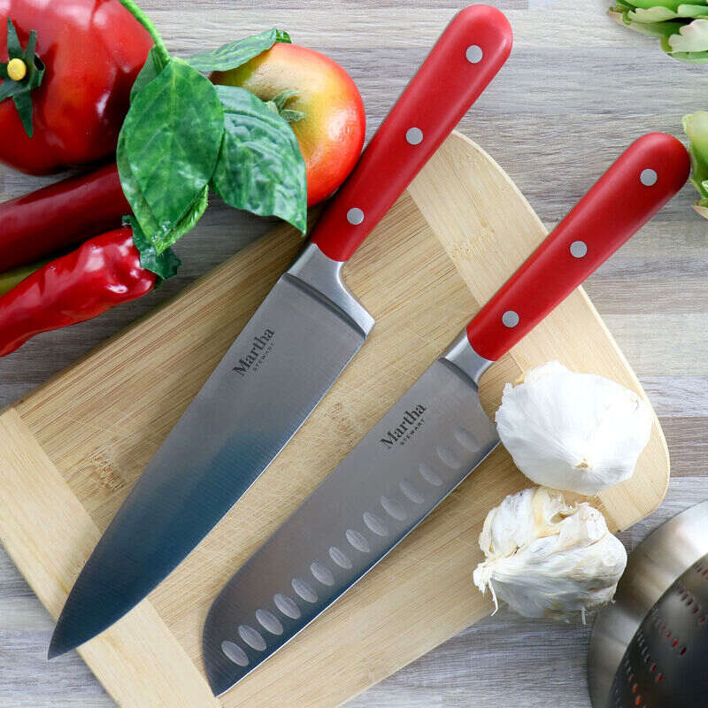 Martha Stewart Stainless Steel 14 Piece Cutlery And Knife Block