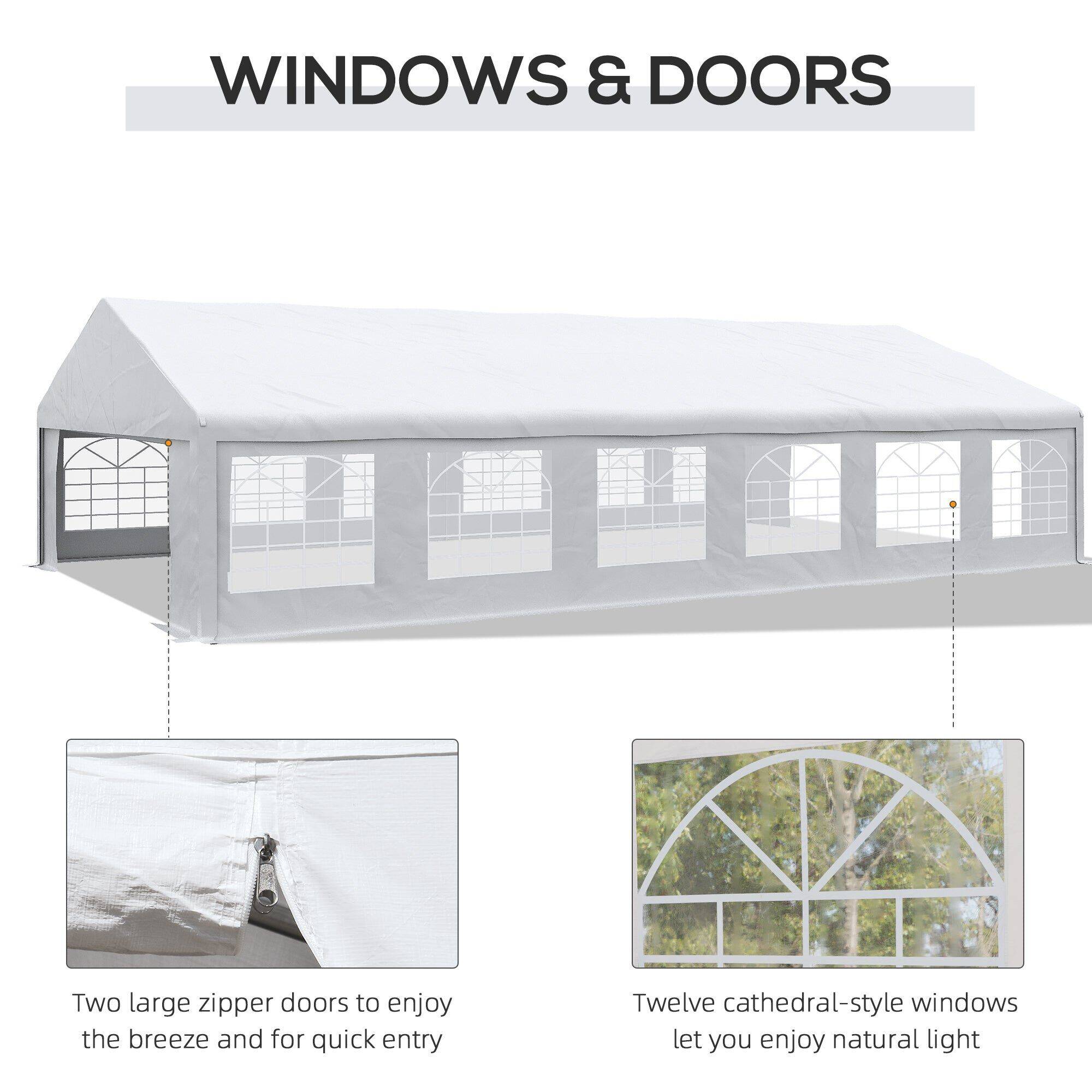 Large white tents sales