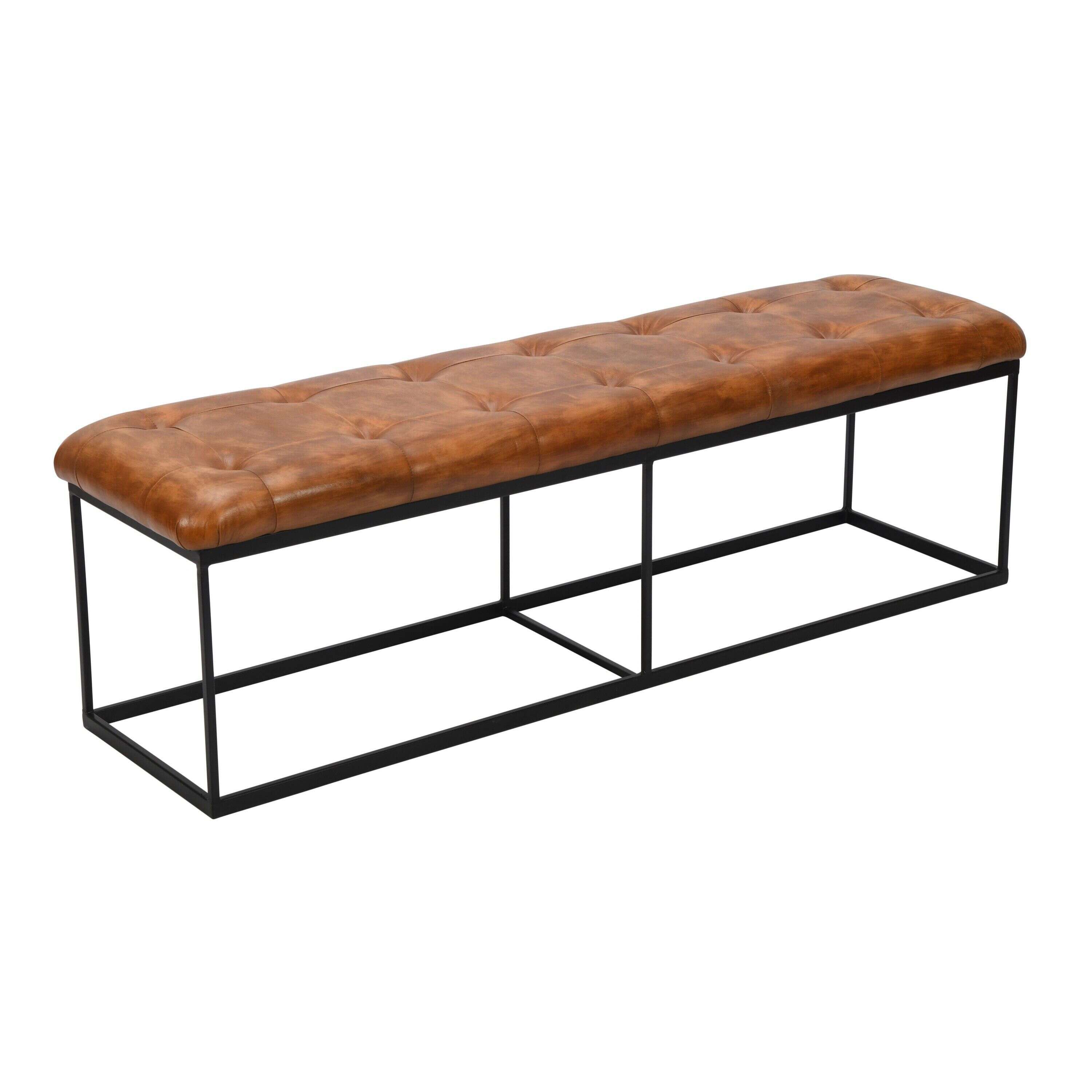 Tufted sales accent bench