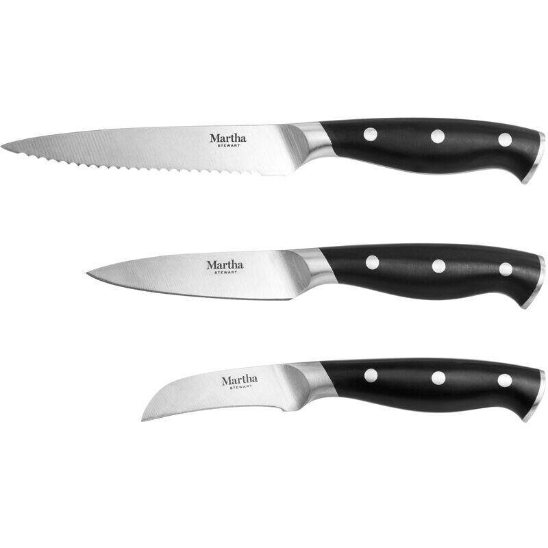 Martha Stewart Black Kitchen Knife Sets