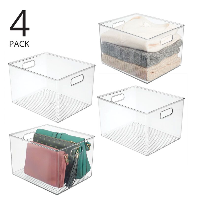 3-Pack Plastic Hanging Organizer Bins