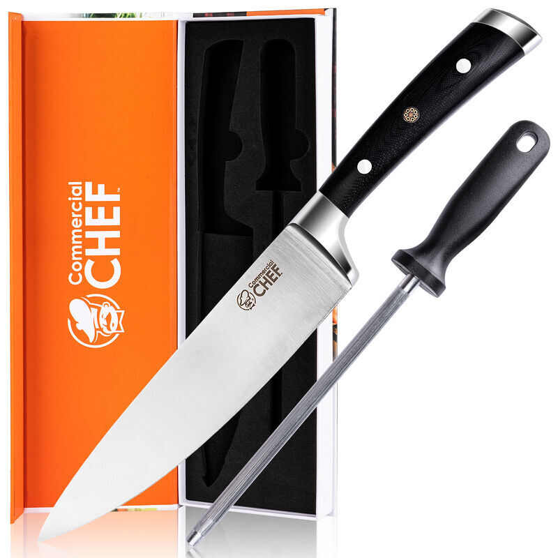 15 Piece Kitchen Knife Block Set, Premium Full Tang High Carbon Stainless  Steel, Egonomic Grip Heavy Duty Handles, Geometric Modern Chef's Knives