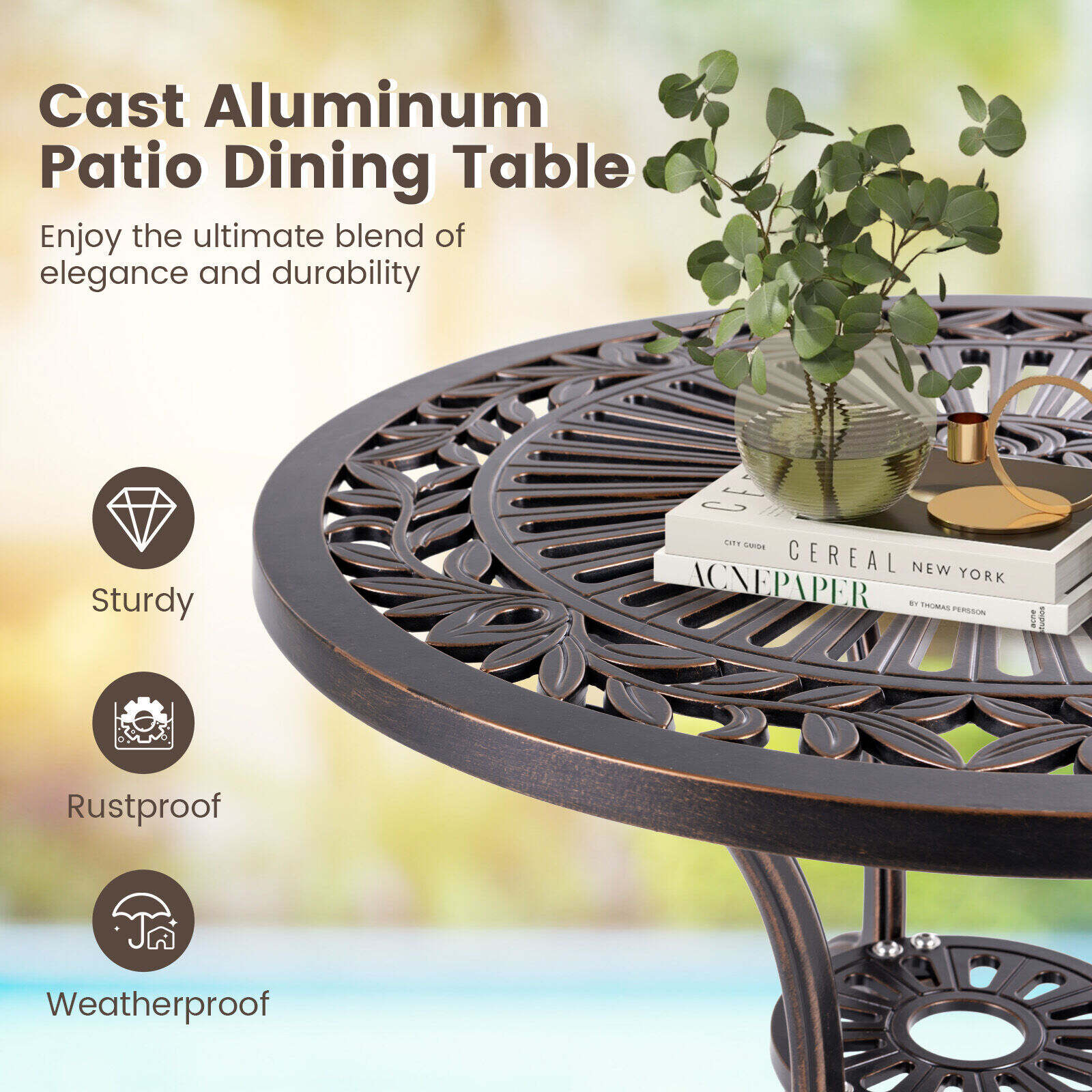 24 inch round bistro table online