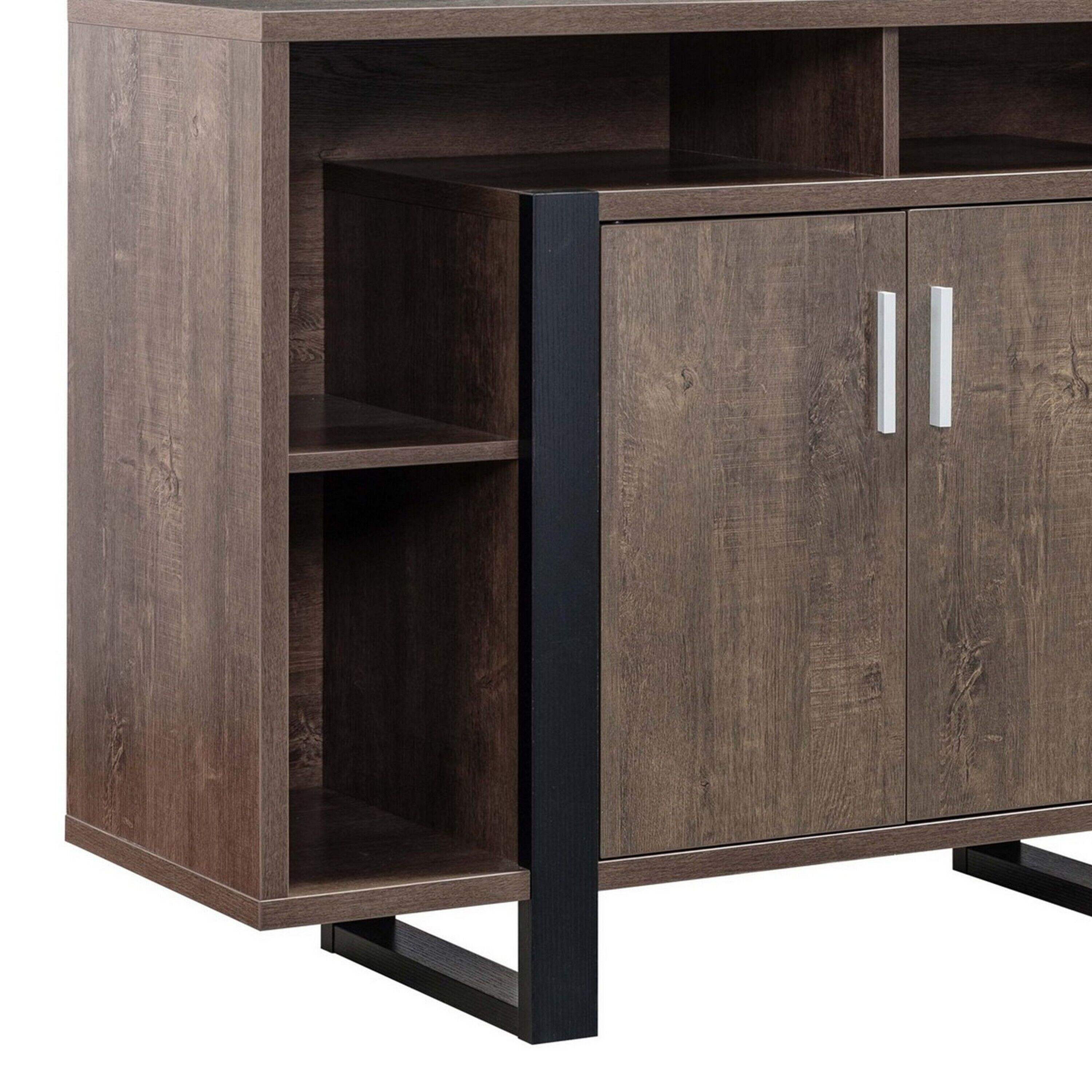 Zale 47 Inch Wood Buffet Sideboard Console 1 Cabinet Sled Base