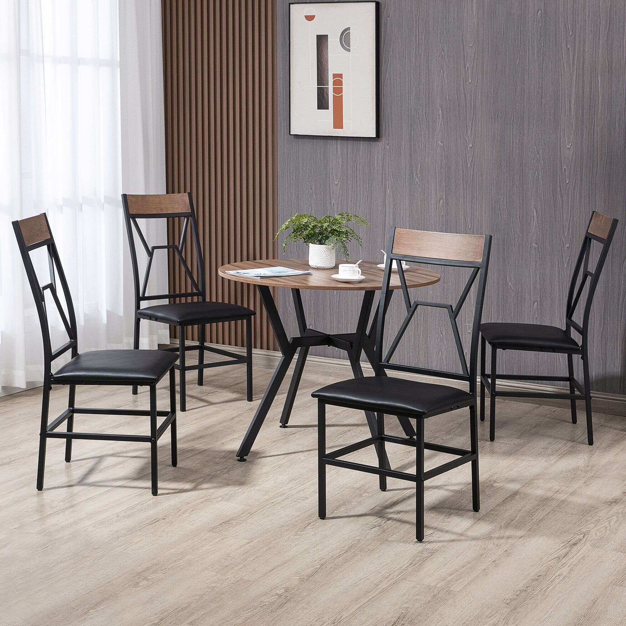 4 seater 2025 industrial dining table