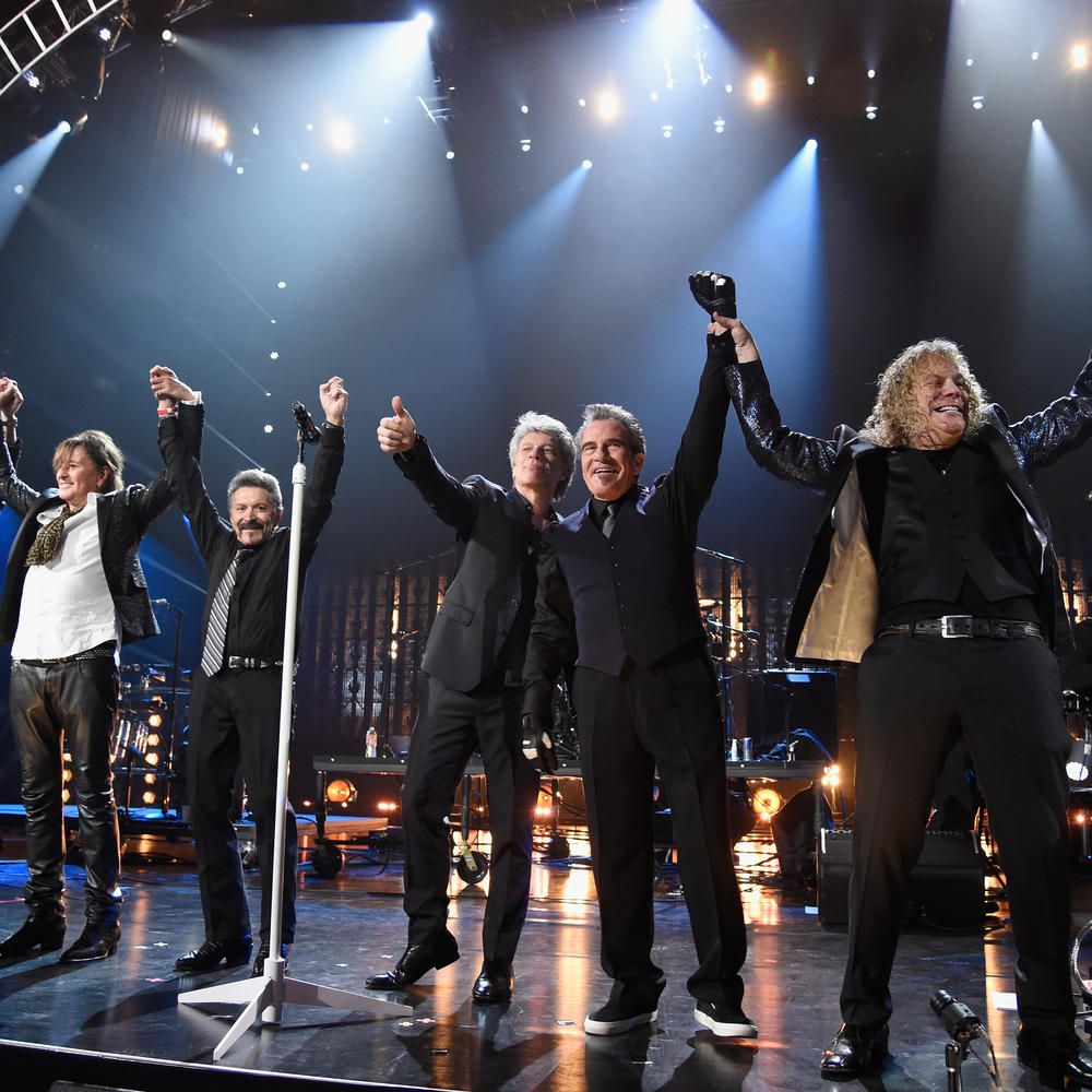 2018 Rock and Roll Hall of Fame Inductees Bon Jovi Onstage at the Induction Ceremony
