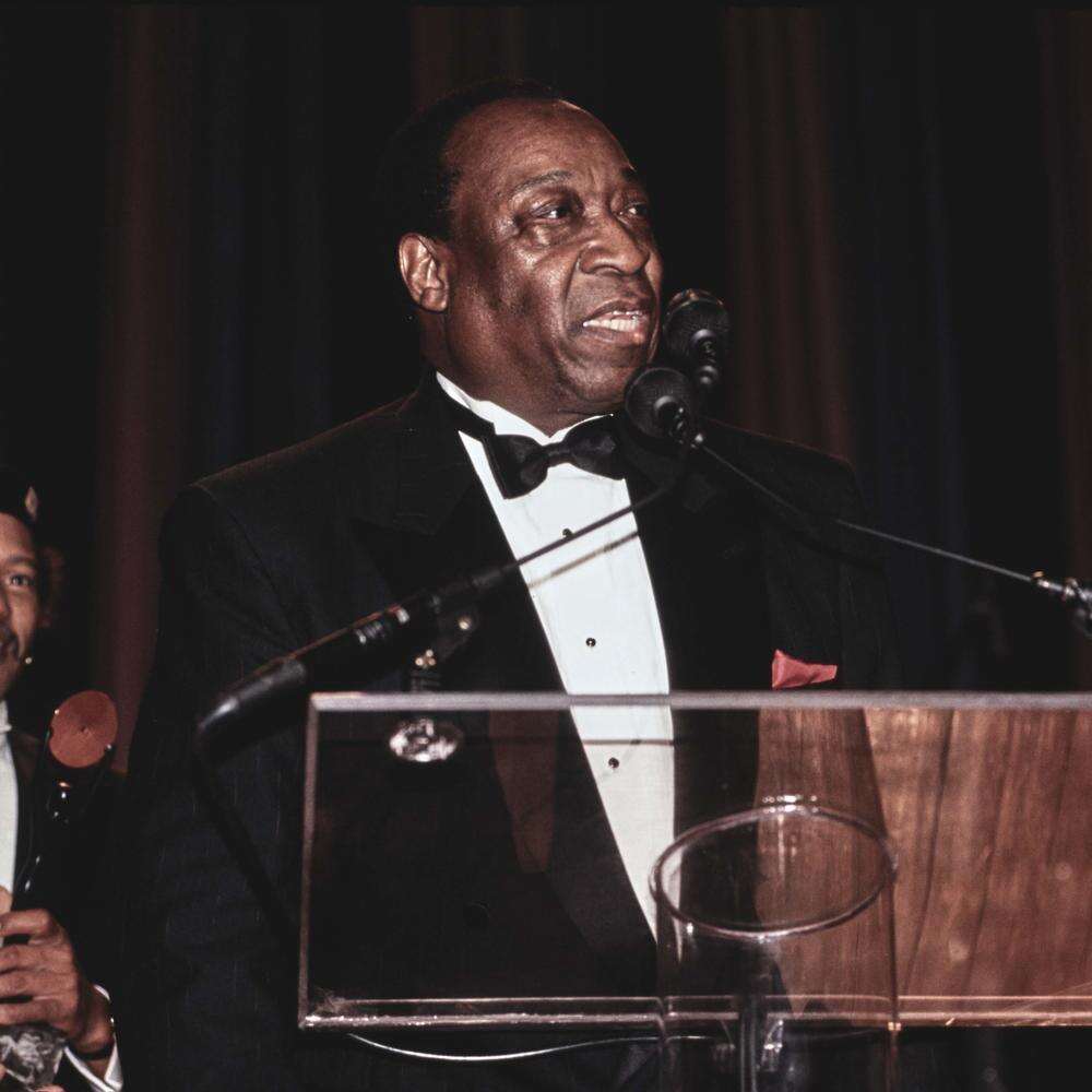 1991 Rock and Roll Hall of Fame Inductee Dave Bartholomew Accepting his Award