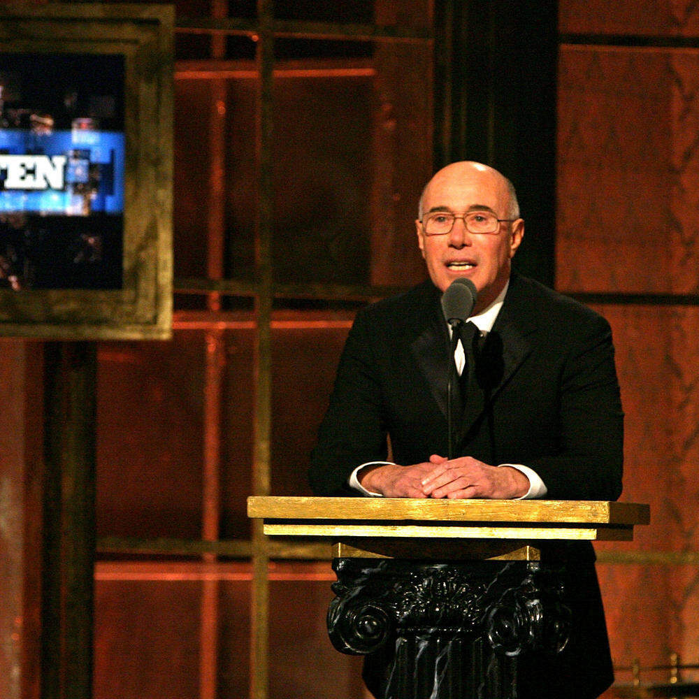 2010 Rock and Roll Hall of Fame Inductee David Geffen Onstage at the Induction Ceremony