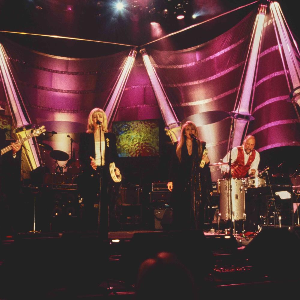 1998 Rock and Roll Hall of Fame Inductees Fleetwood Mac Onstage at the Induction Ceremony