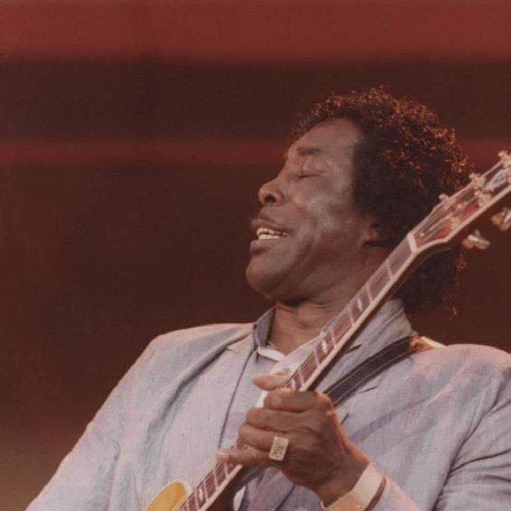 2005 Rock and Roll Hall of Fame Inductee Buddy Guy Playing Guitar