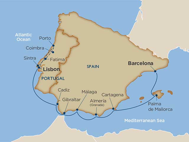 Portuguese Passages & Spanish Shorelines Cruise Tour