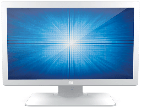 Elo 2403LM 24-Zoll-Monitor – FHD, Touchscreen, 10 Tasten, Medizinisch Zertifiziert (DICOM), Weiß