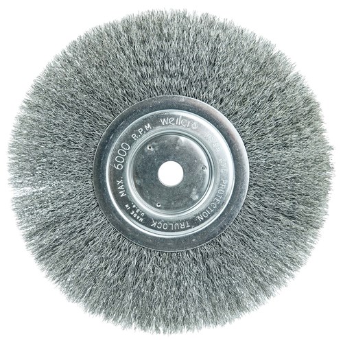 8 Narrow Face Crimped Wire Wheel, .008 Steel Fill, 5/8 Arbor Hole -  01145