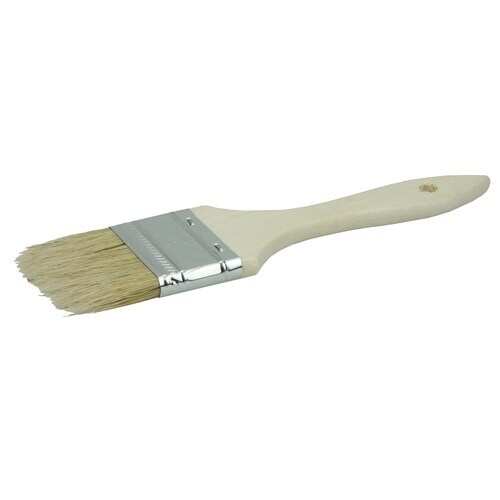 2 Vortec Pro Chip & Oil Brush, White Bristle, 1-1/2 Trim Length, Wood  Handle - 40181