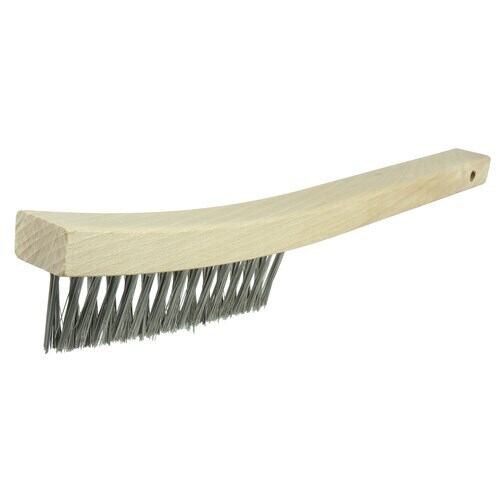 Carbon Steel V-Groove Wire Brush with Handle