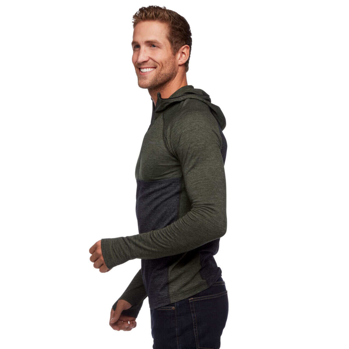 Black Diamond Solution 150 Merino Half Zip Hoodie Mens Christy Sports