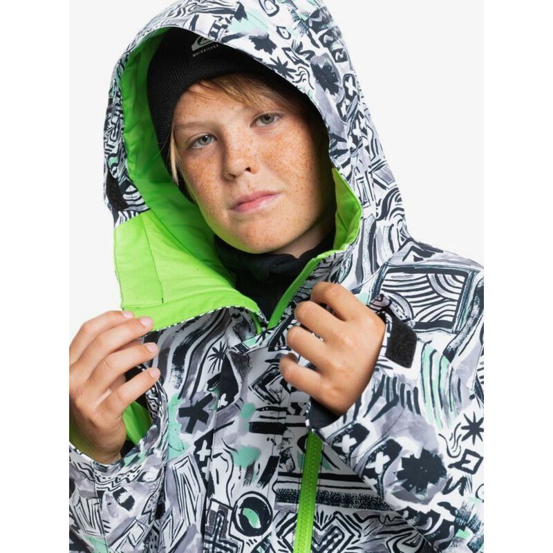 Boys Jacket Quiksilver Block | Snow Mission Christy Kids Sports Printed