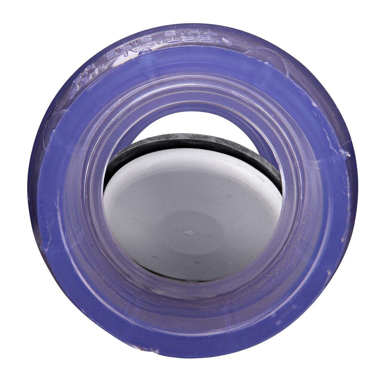 PVC Swing Check Valve, 1-1/2 in. IPS S X S, Clear