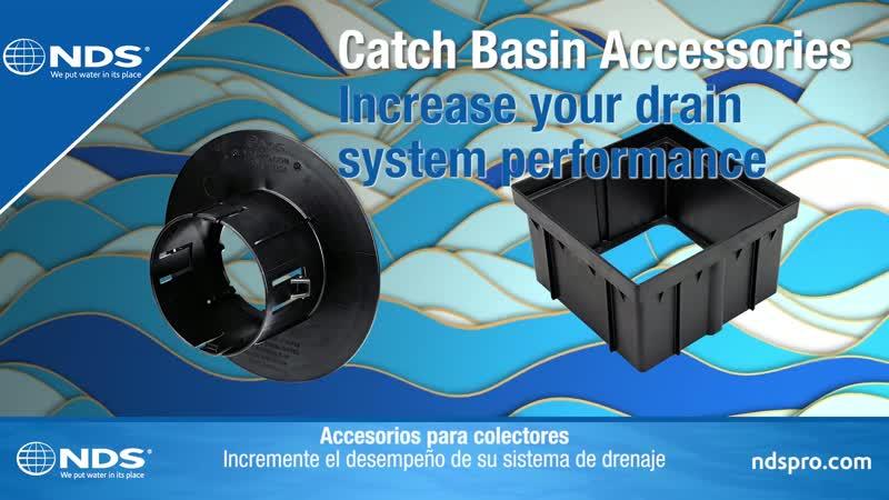 18 in. Square Catch Basin Drain Grate, Sand Plastic